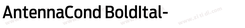 AntennaCond BoldItal字体转换